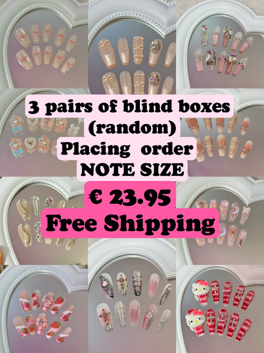 3 Pairs of blind boxes